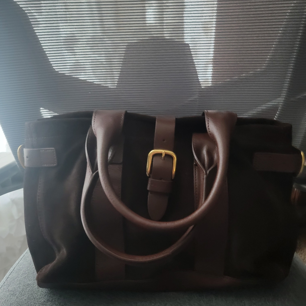 Lands' End Brown Satchel Bag